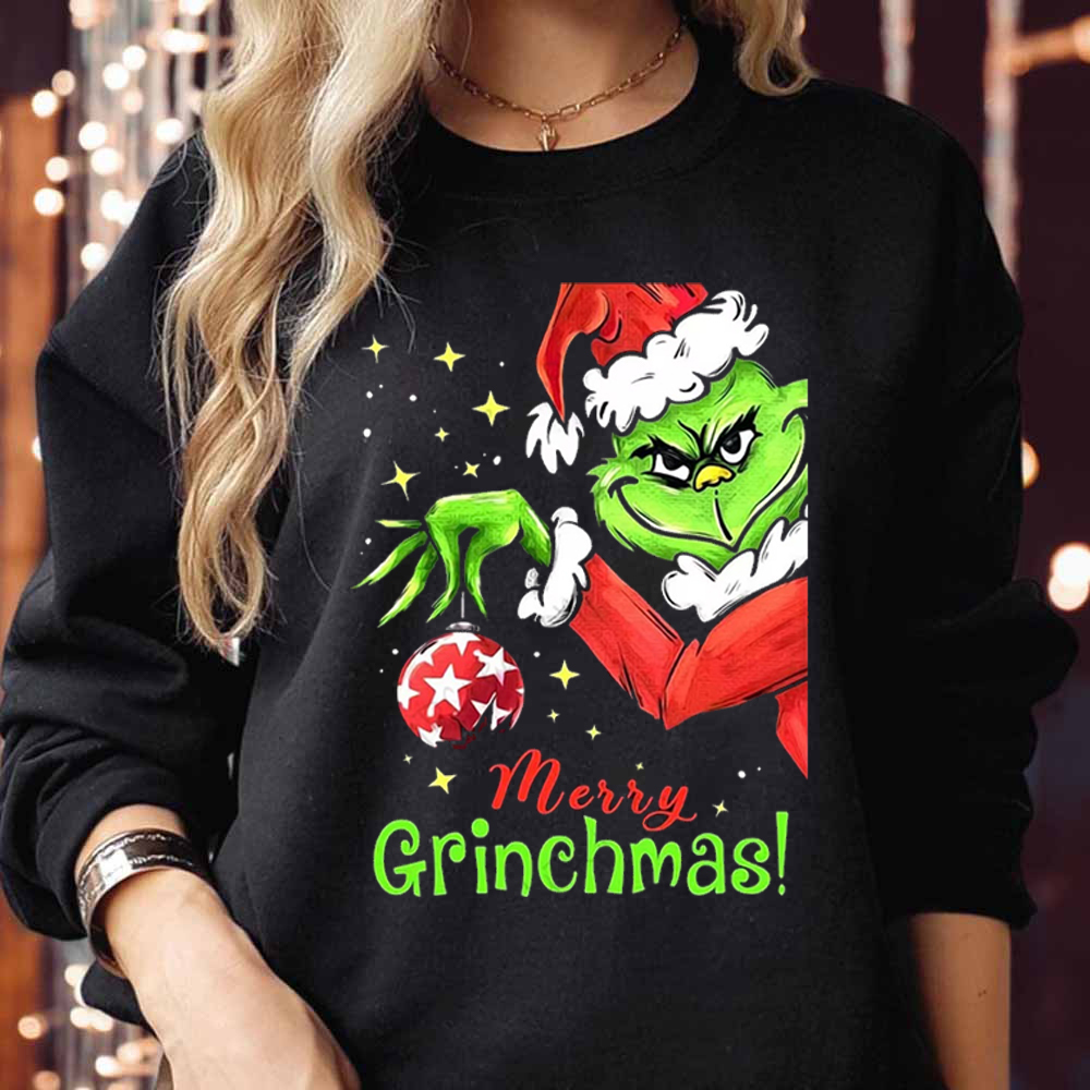 Grinch Christmas Movie Sweatshirt The Grinch Sweater Merry Grinchmas Sweater